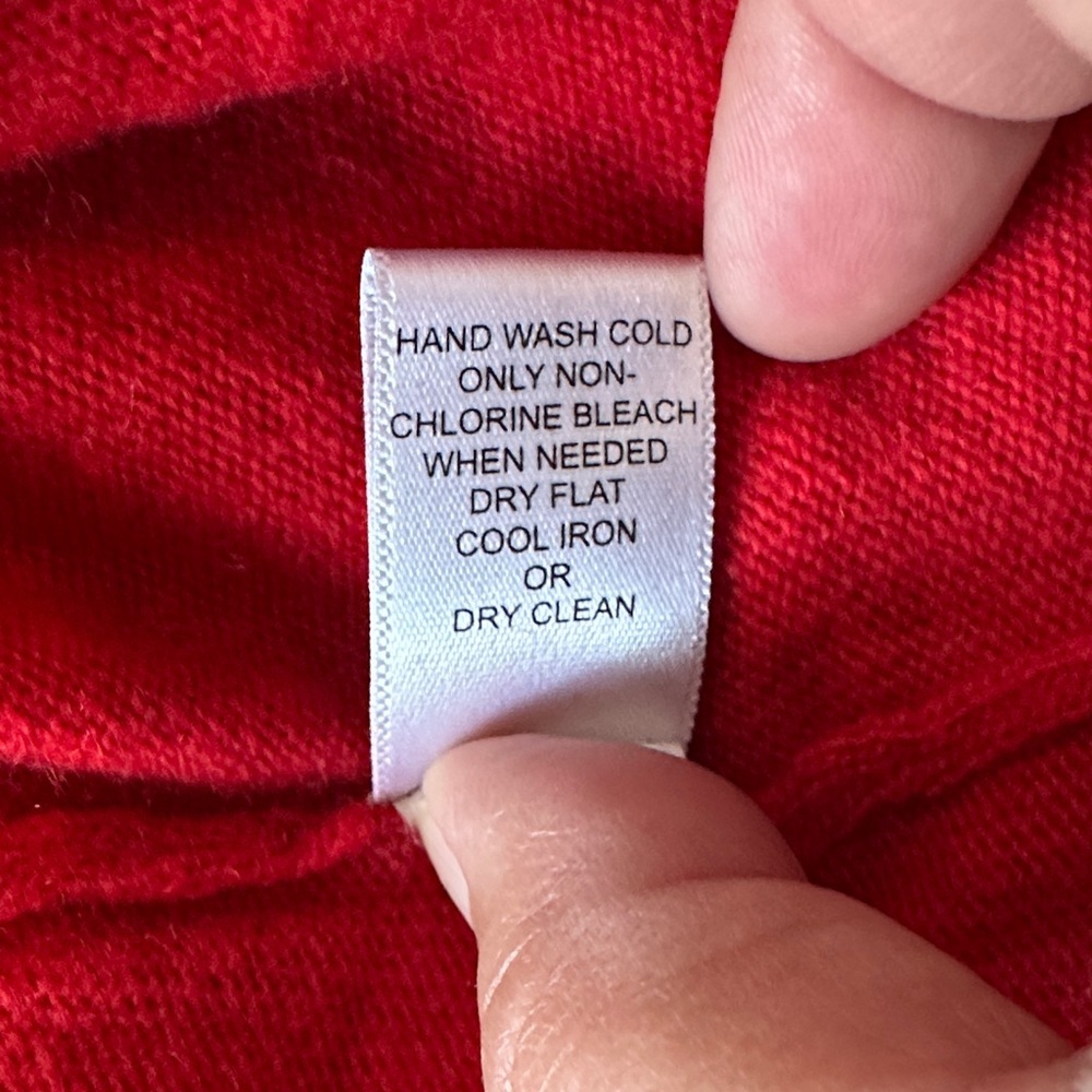 Banana Republic Women’s Red Cowl Neck Sweater w/ Italian wool xs NEW YEAR SALE! - Picture 7 of 7
